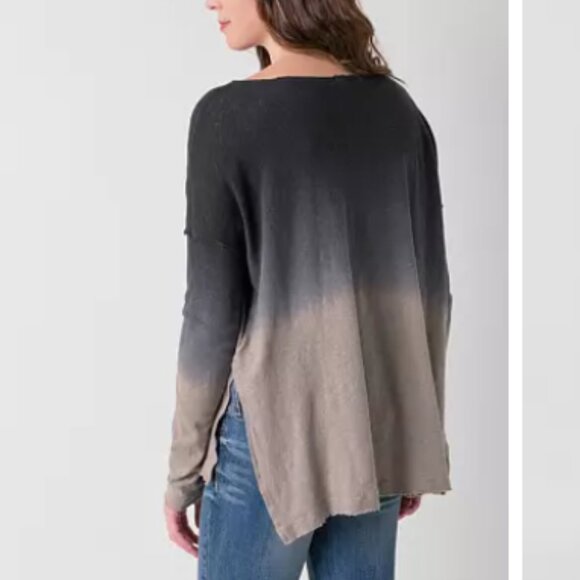 FREE PEOPLE OVERSIZED TOP SMALL LINEN BLEND - Picture 2 of 11